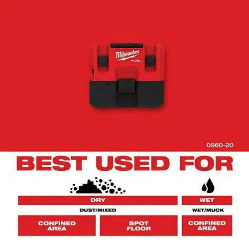 M12 FUEL 1.6 Gallon Wet/Dry Vacuum (Tool Only)