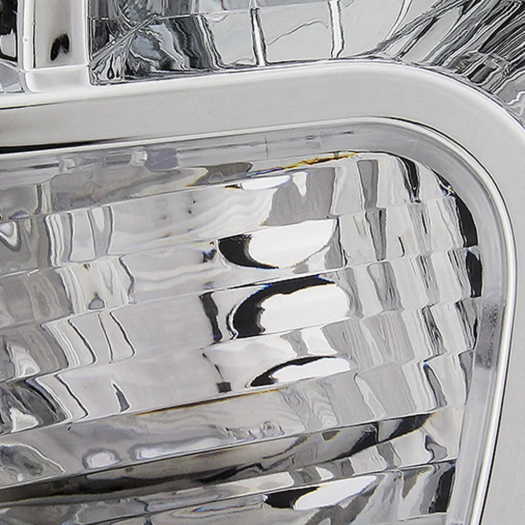 AKKON - Fits 2009-2021 Frontier Extended Crew Cab Pickup Truck [Halogen Style] Chrome Headlights w/ Amber Signal Pair Left+Right