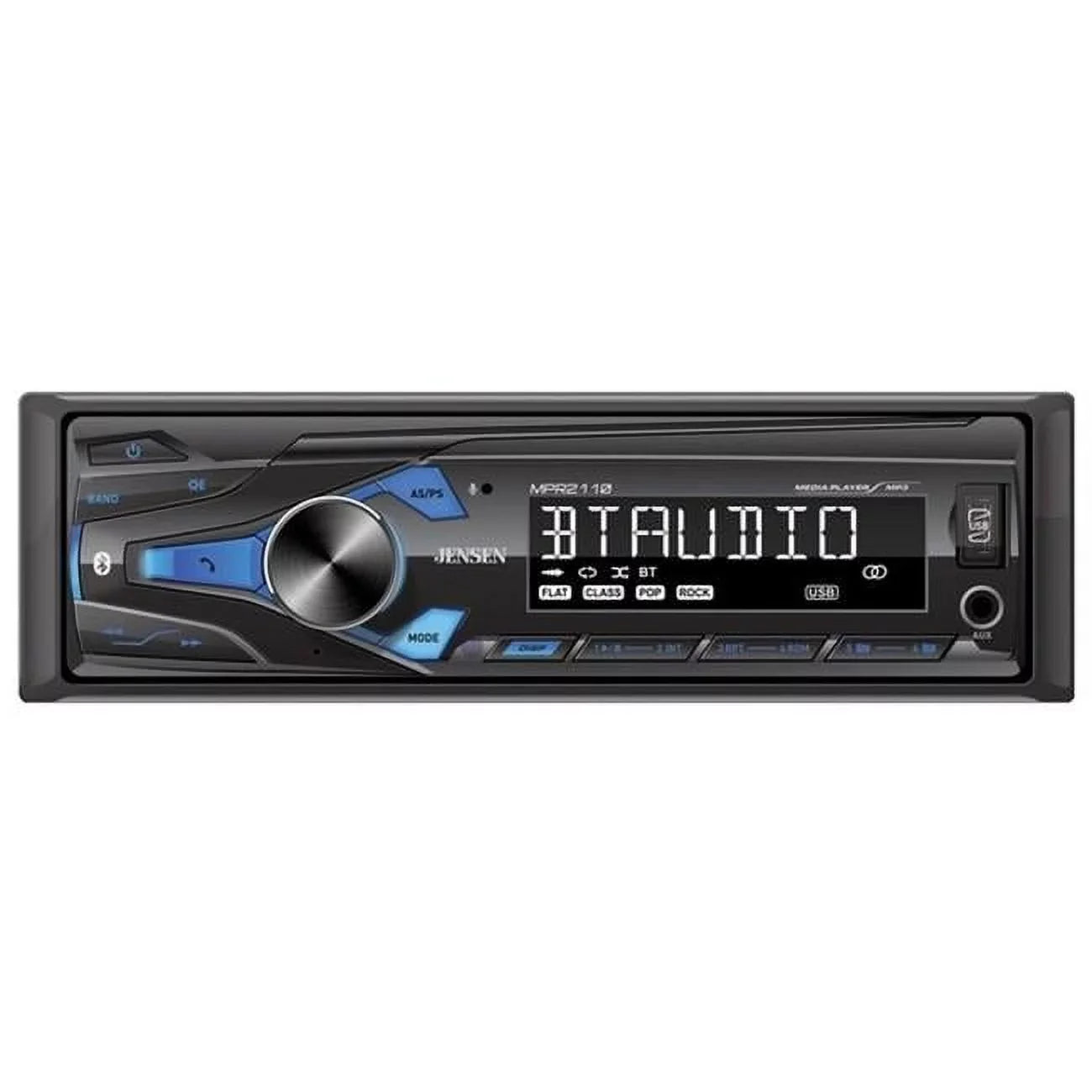 Jensen MPR2110 Single Din Bluetooth AM/FM MP3 USB/AUX Digital Car Stereo