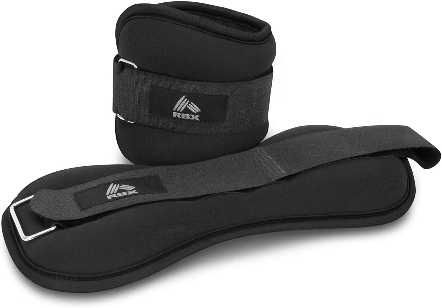 RBX Ankle and Wrist Weights Women and Men - Velcro Straps, Made Jogging, Walking, Resistance Training, and Physical Therapy (Set of 2) - Soft Touch Material