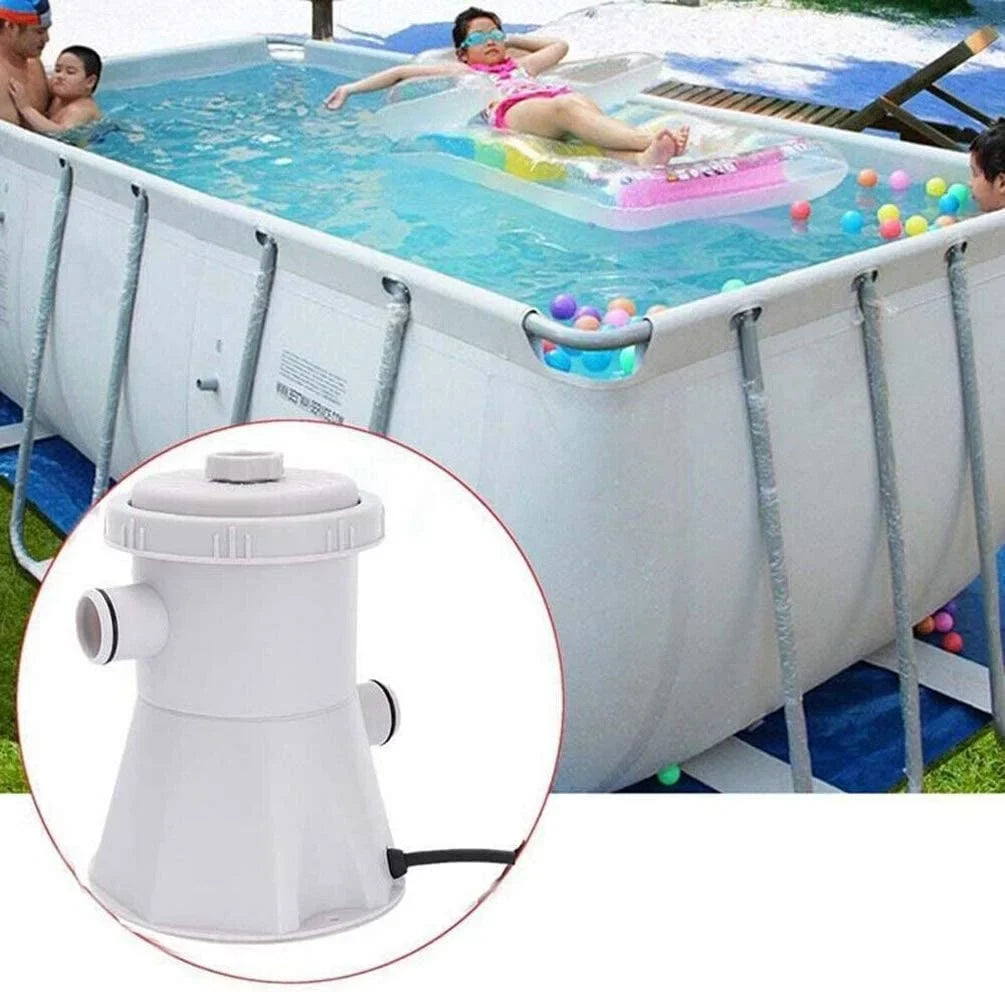 INTSUPERMAI Electric Swimming Pool Filter Pump Water Cleaning Tool Above Ground Pools