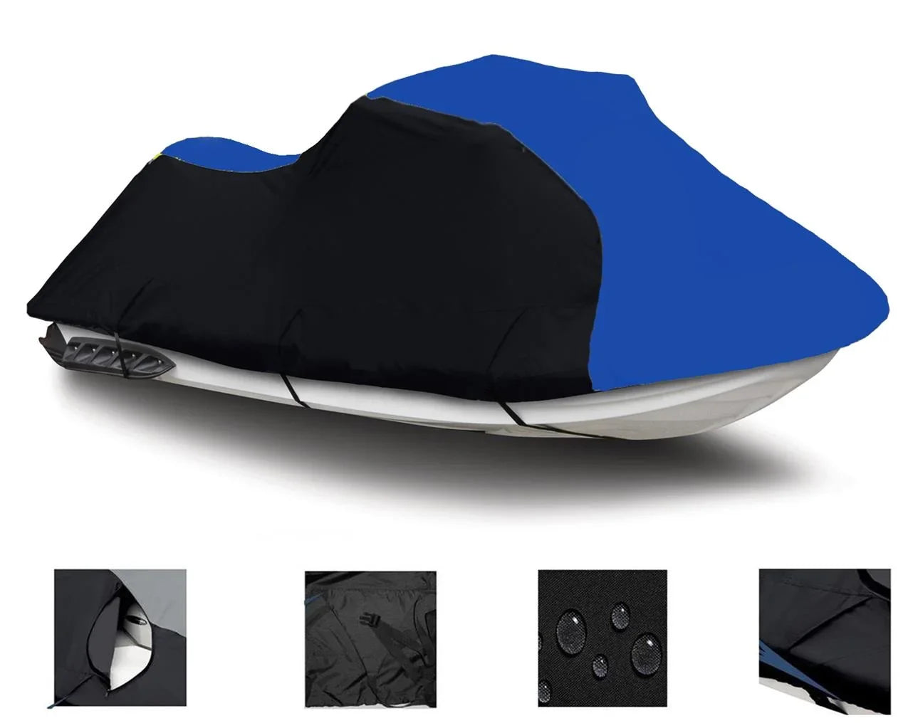 BLACK / HEAVY-DUTY, 600 DENIER Shield Polaris Freedom 2002 2003 2004 Travel Jet Ski Coating PWC Coating