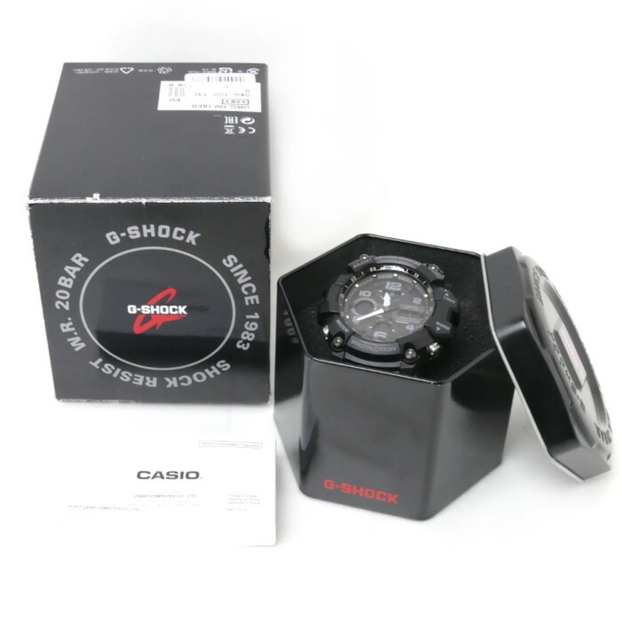 Pre-Owned CASIO Casio G-SHOCK Mud Master Radio Watch Solar GWG-100-1AER Overseas Model Men's (Good)