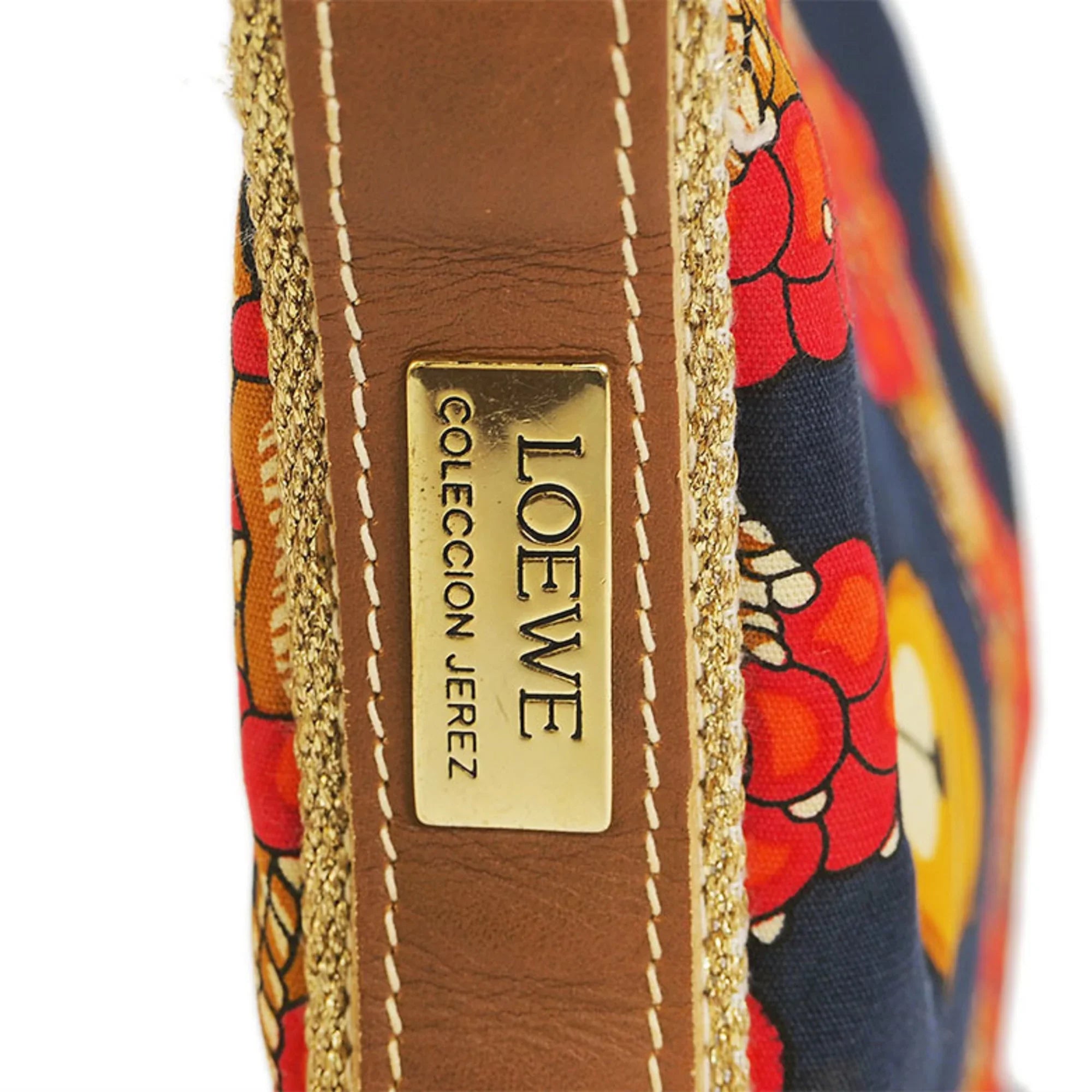 Pre-Owned Loewe LOEWE shoulder canvas navy x red one bag ladies (Good)