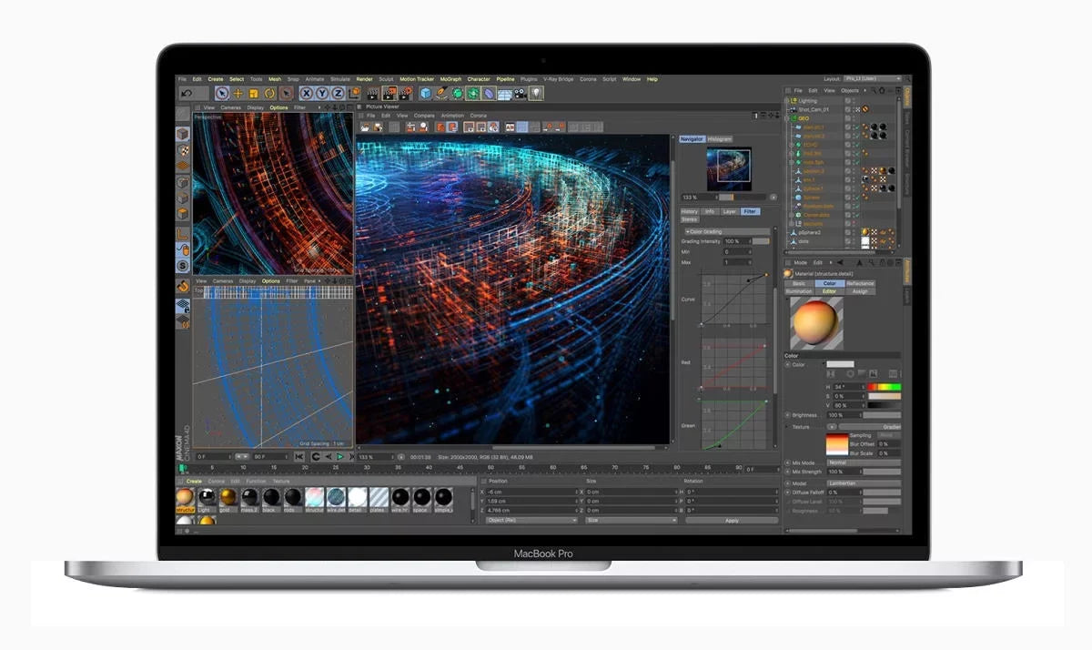 Apple A Grade Macbook Pro 13.3-inch (Retina, Silver, Touch Bar) 1.4Ghz Quad Core i5 (2019) MUHQ2LL/A 256GB SSD 8GB Memory 2560x1600 Display Mac OS Big Sur Power Adapter Included