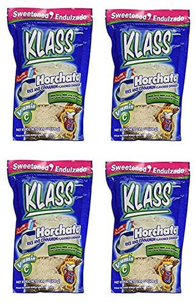 KLASS Horchata Instant Drink Mix, 14.1 oz (Pack of 4)