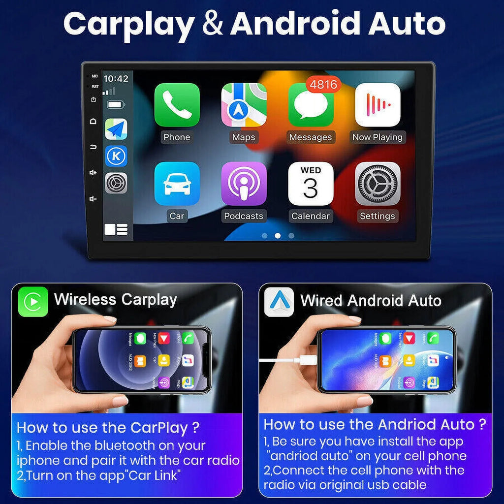 10.1" 1280*720 IPS Android 12 Wifi 2+32GB Car Stereo Radio Carplay GPS Navigation For Toyota Corolla 2014 2015 2016