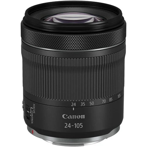 Canon EOS R5 Full Frame Mirrorless Camera with RF 24-105mm STM & 75-300mm III + 420-800mm HD Lenses, Accessories: 2X 64GB Memory Cards, LED Video Light, Microphone, Extra Battery, Case & More