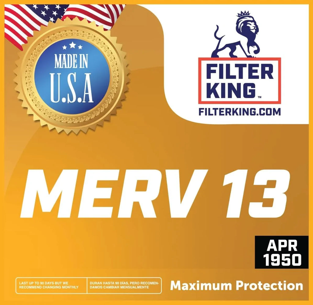 Filter King 30x30x1 Air Filter | 4 Pack | MERV 13 HVAC Pleated AC Furnace Filter | Actual Size 29.5 x 29.5 x .75"