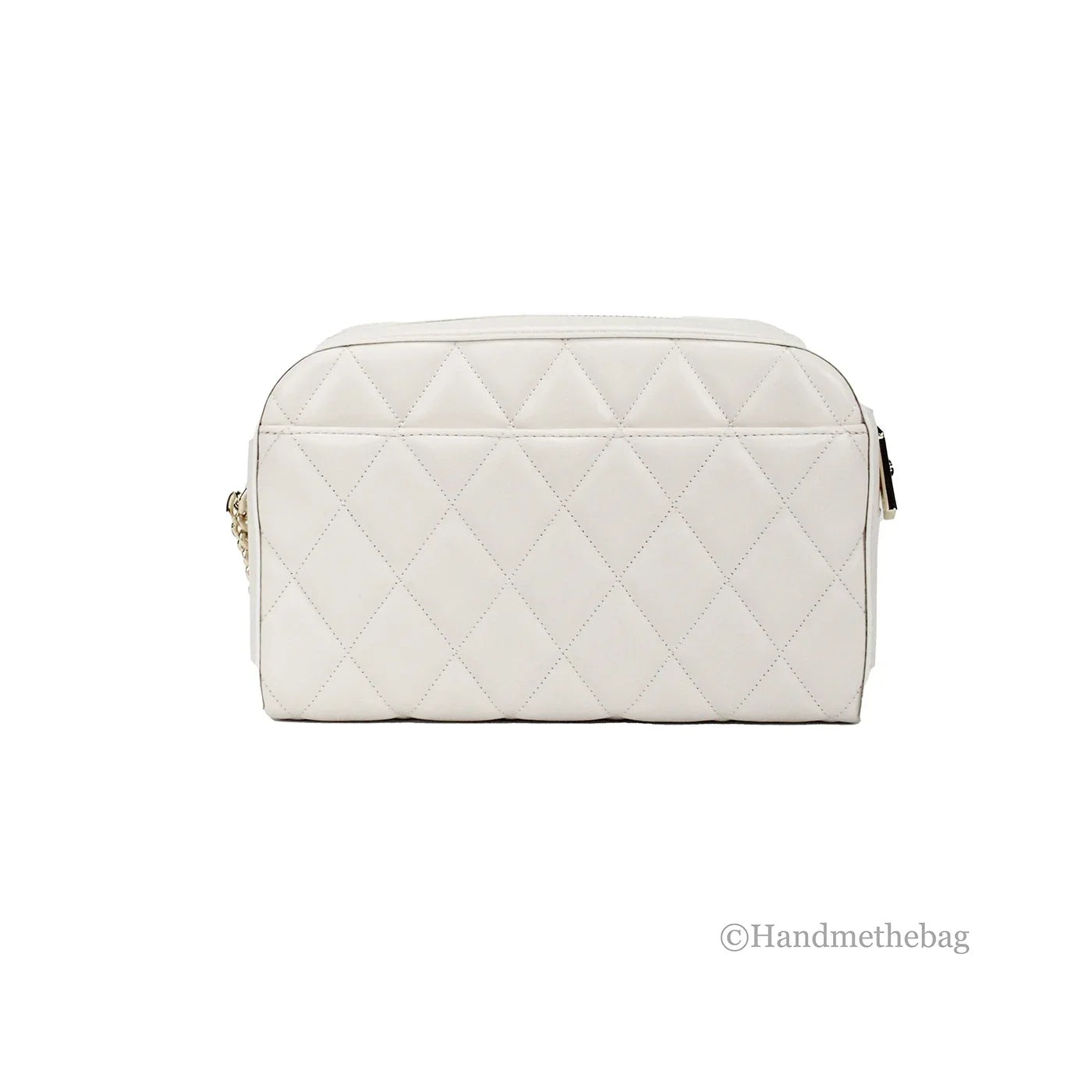 Kate Spade Carey Mini Parchment Quilted Smooth Leather Camera Crossbody Handbag