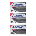 Asepxia Charcoal Cleansing Bar Soap Acne and Blackheads. Removes Impurities and Toxins. Helps Oily Skin with Salycilic Acid. 4 oz. Pack of 3