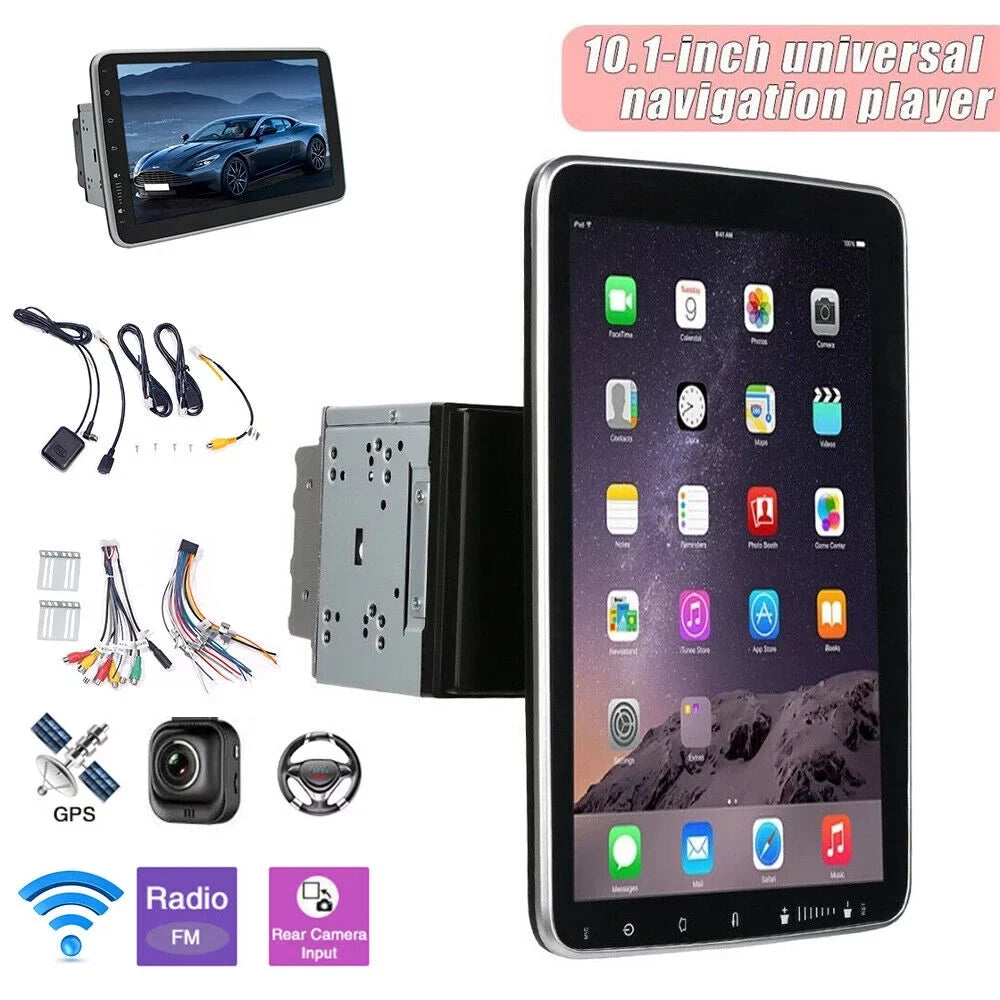 kydely 10 Inch On-Board Android 9.1 GPS Wifi Dual Din Touch Screen Player Navigation