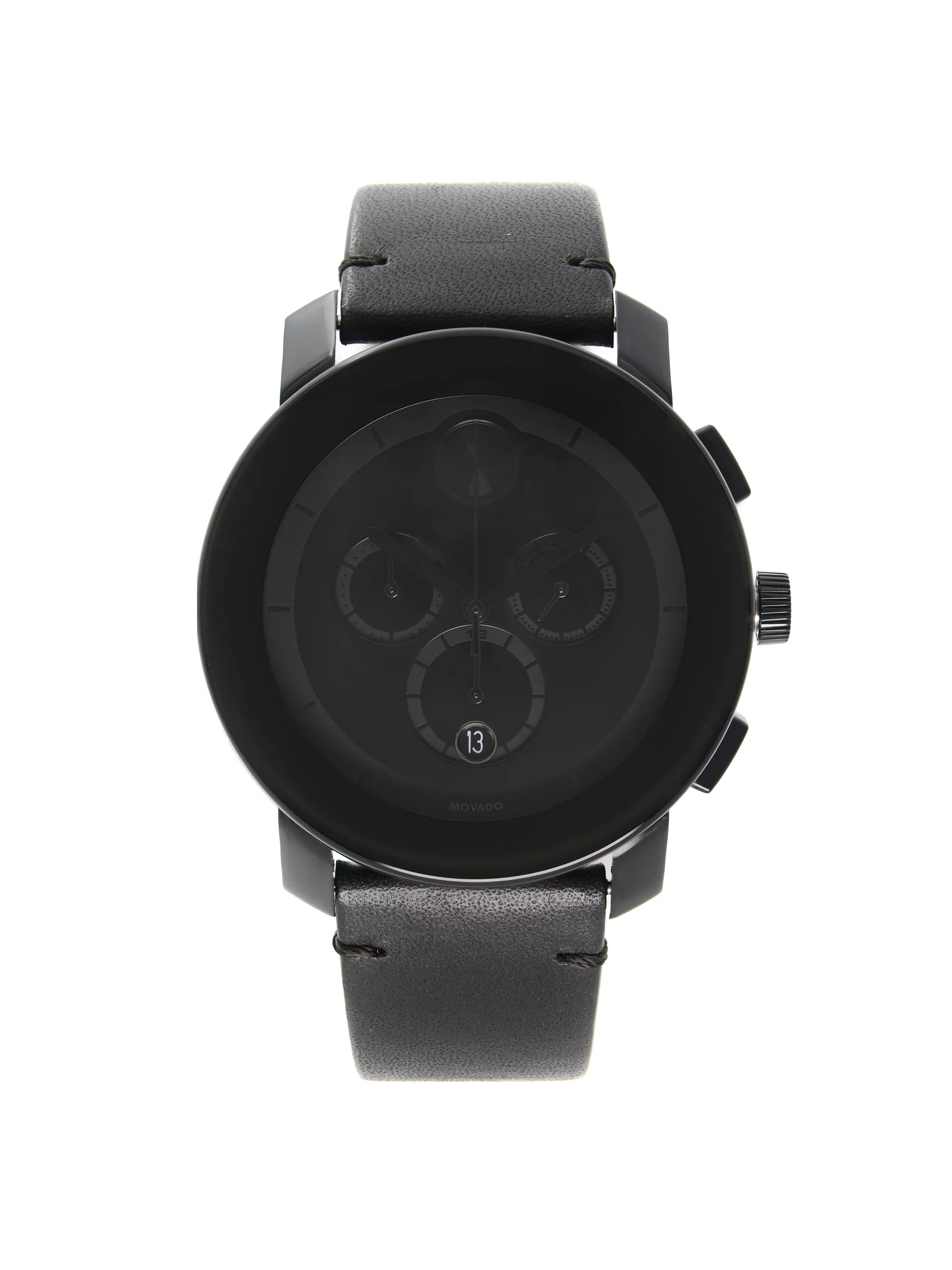 Movado Bold Chronograph Ion-Plated Steel Black Dial Quartz Mens Watch 3600337