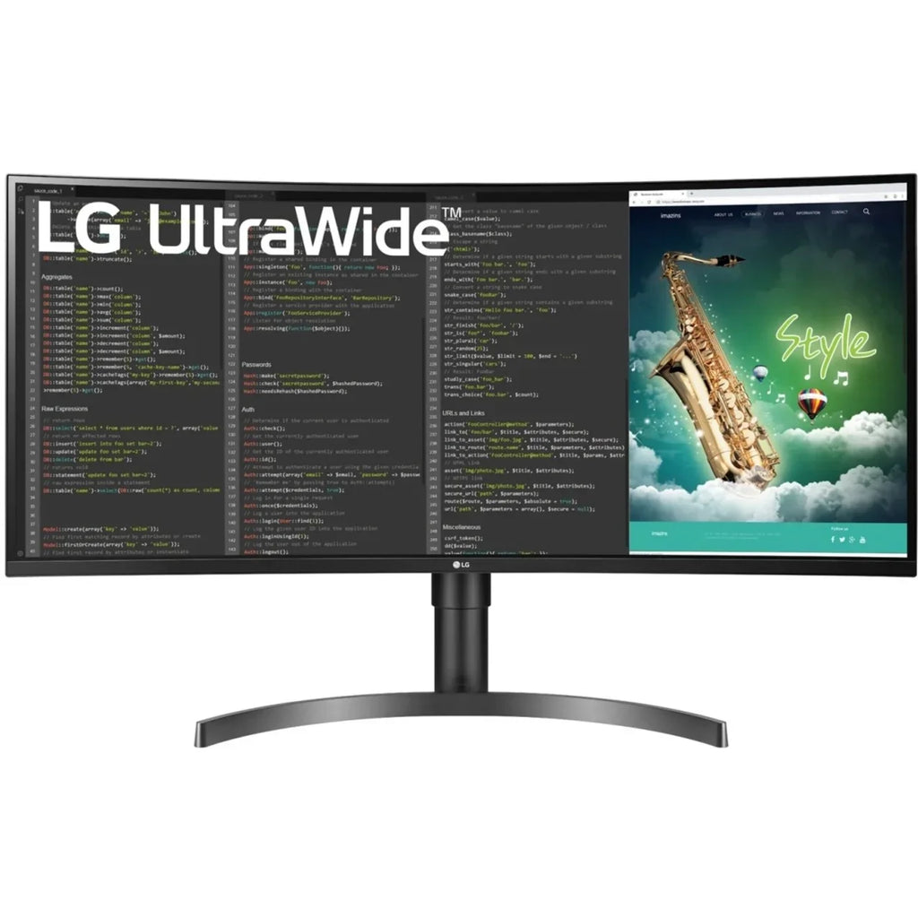 LG Ultrawide 35WN65C-B 35" Class WQHD Curved Screen Gaming LCD Monitor, 21:9