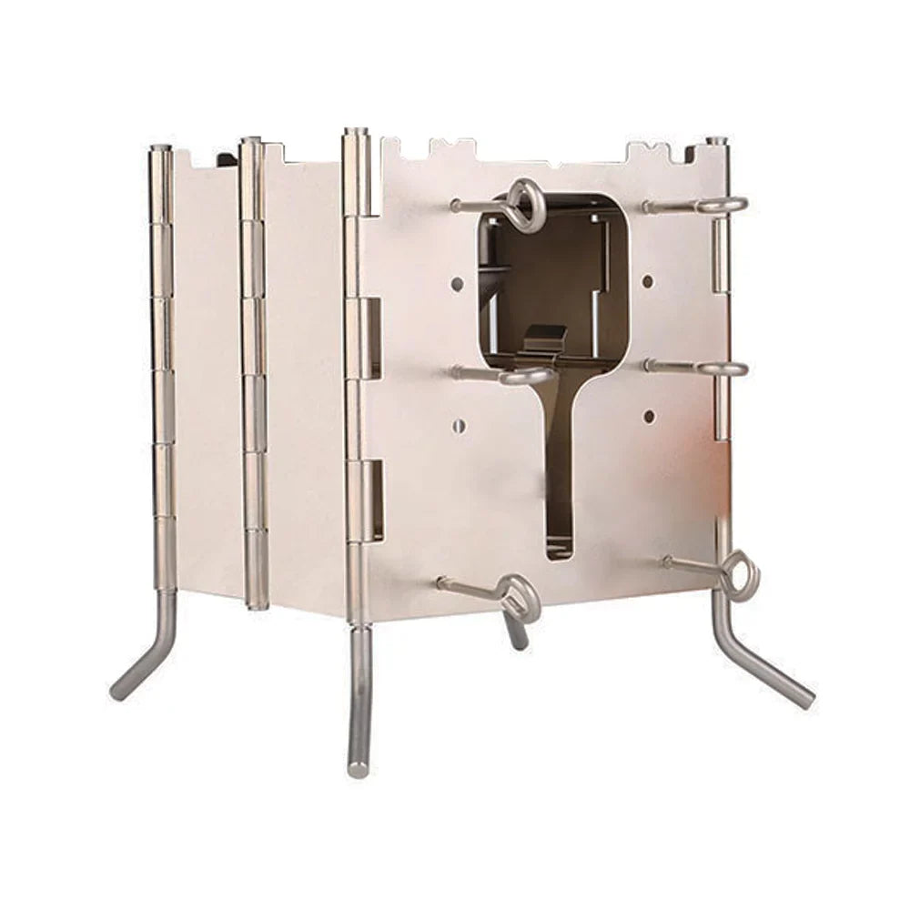 Walmeck Wood Burning Stove with Carrying Case, Optimal Backpacking and BBQ