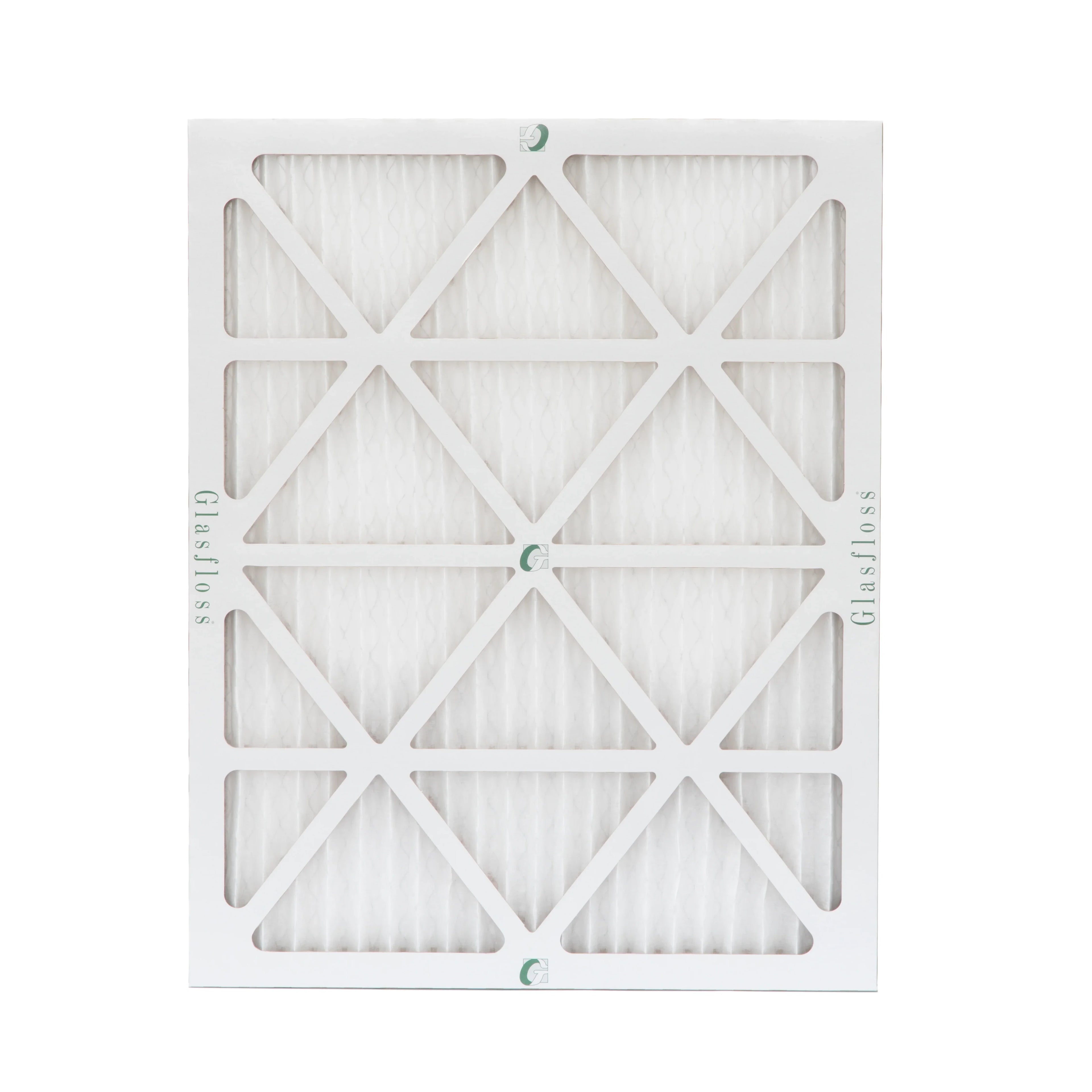 6 Pack of 16x20x1 MERV 10 Pleated Air Filters by Glasfloss. Actual Size: 15-1/2 x 19-1/2 x 7/8