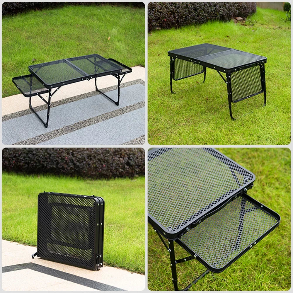 Dcenta Folding Table, Portable and Lightweight Camping Picnic Cooking Station, Food Prep Table Cooking