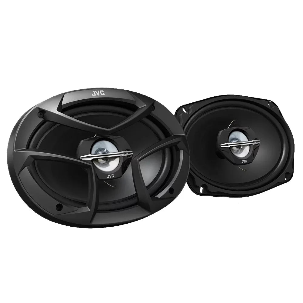 JVC KD-TD91BTS - CD Receiver w/ Bluetooth, Front USB, AUX, Amazon Alexa, SirusXM Ready + Two Pairs Of JVC 6x9" Speakers