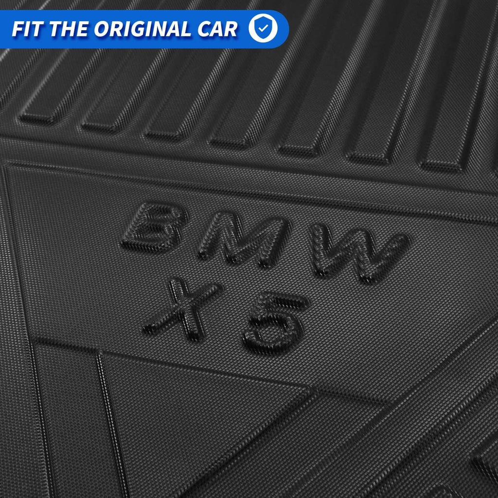 Cargo Liner fit 2019-2024 BMW X5 All Rear Trunk Wrap Cargo Tray Floor Mat BMW X5 2019 2020 2021 2022 2023 2024 Accessory , Black