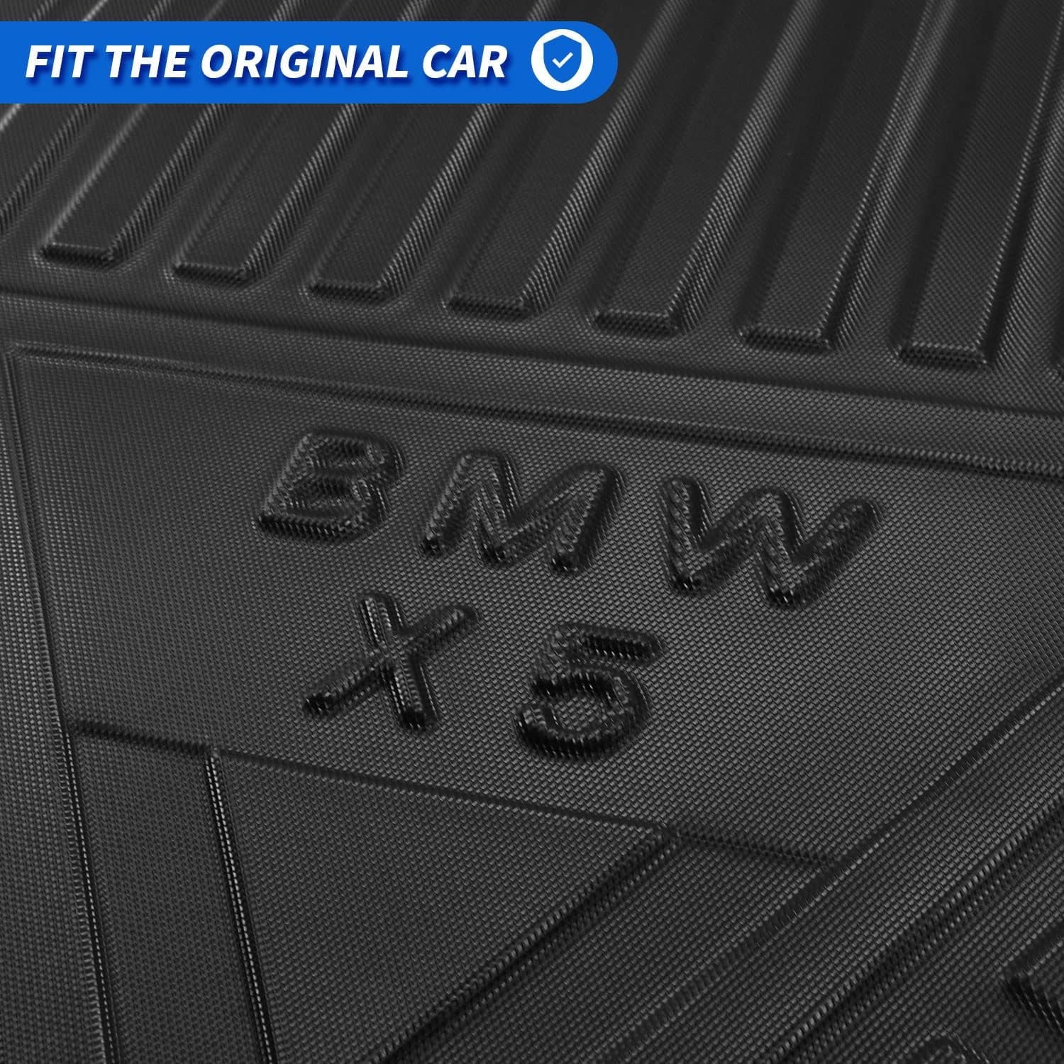 Cargo Liner fit 2019-2024 BMW X5 All Rear Trunk Wrap Cargo Tray Floor Mat BMW X5 2019 2020 2021 2022 2023 2024 Accessory , Black