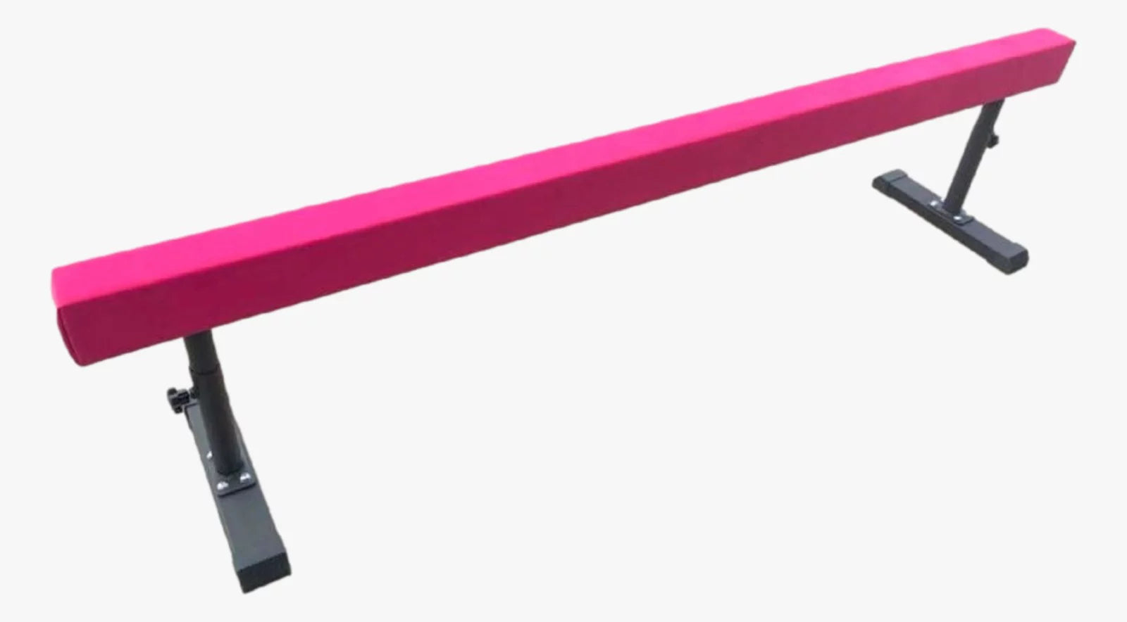 Athletic Bar 8ft Adjustable Acrobatic Tube Beam, High/Low Floor Balance Beam Gymnastics Equipment Kids/Adults Gymnastics Beam Gymnastics Competition Training Practice fine Yoga Stretching Pink
