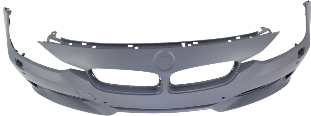 Front BUMPER Coating For BMW 3-SERIES 2012-2015 Primed STD Type with HLW PDC Holes/Cam Sedan/Wagon