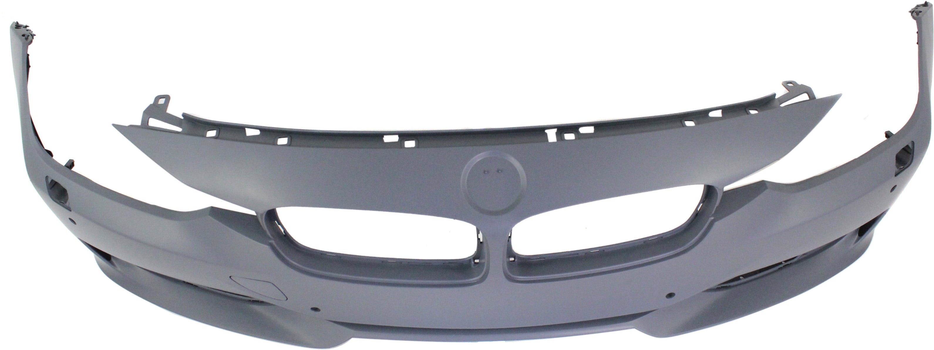 Front BUMPER Coating For BMW 3-SERIES 2012-2015 Primed STD Type with HLW PDC Holes/Cam Sedan/Wagon