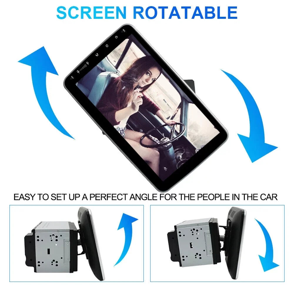 kydely 10 Inch On-Board Android 9.1 GPS Wifi Dual Din Touch Screen Player Navigation