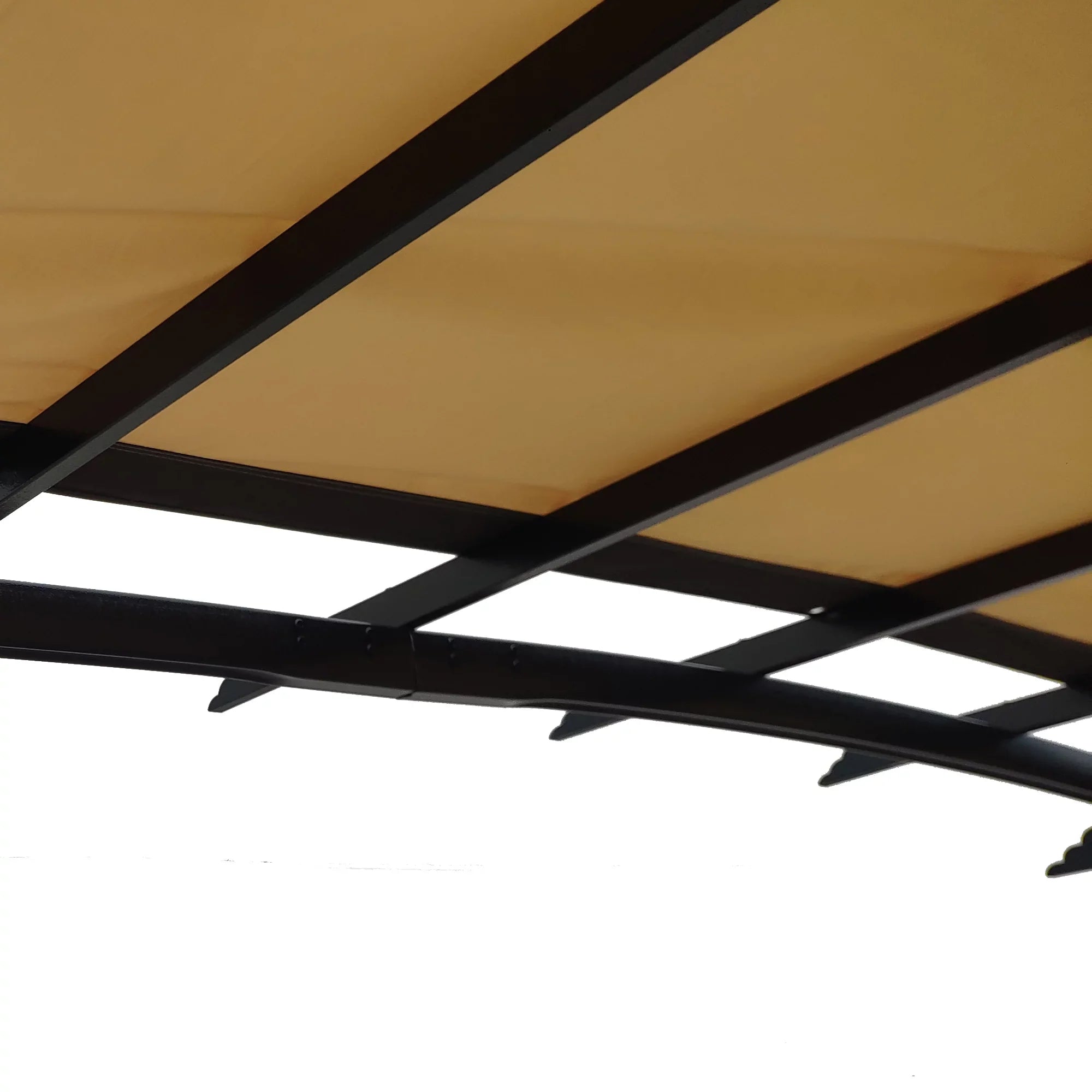 Universal Canopy Coating Replacement 12x9 Ft Curved Outdoor Pergola Structure