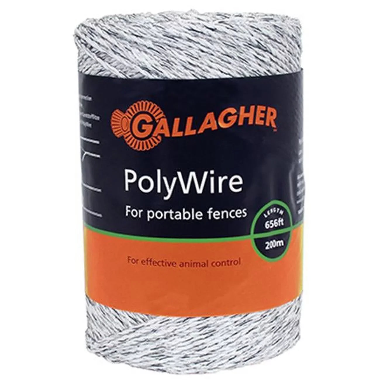 Gallagher G62004 0.06 in. X 656 ft. Polywire- Ultra White