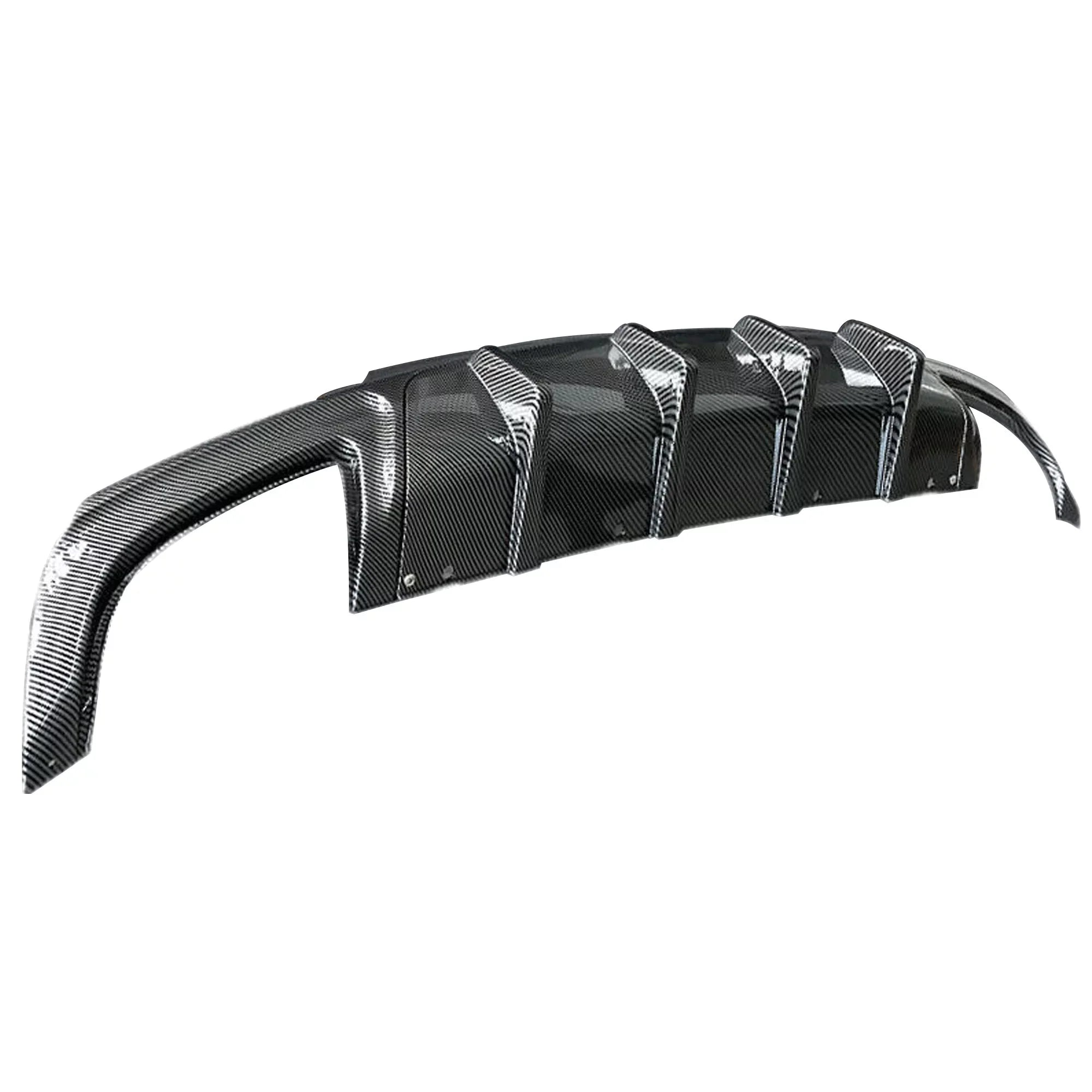 NINTE Rear Diffuser 2015-2022 Chrysler 300 SRT Carbon Fiber Style Square Exhaust