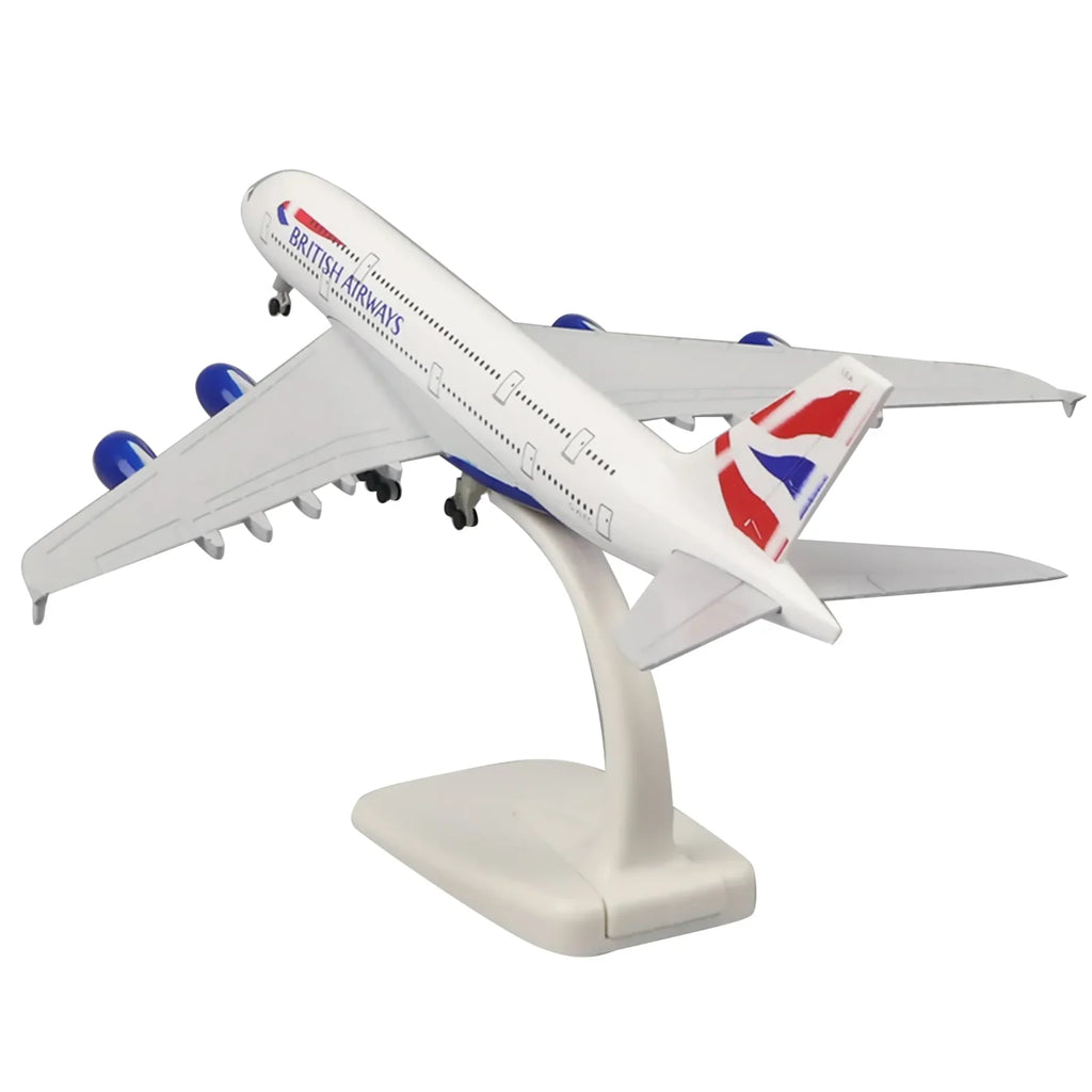 British Airways A380 Alloy Plane Model Retro and Elegant Decoration Aircraft Model Living Room or Display Room