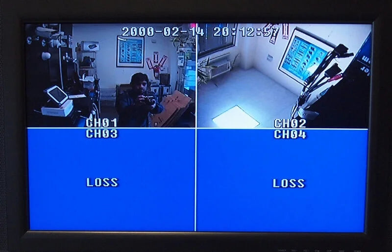 Evertech Analog Security Camera CCTV 4 Channel / Port (4 Camera) Color Quad Splitter Processor Real Time with Remote Control and 2000mA adapter