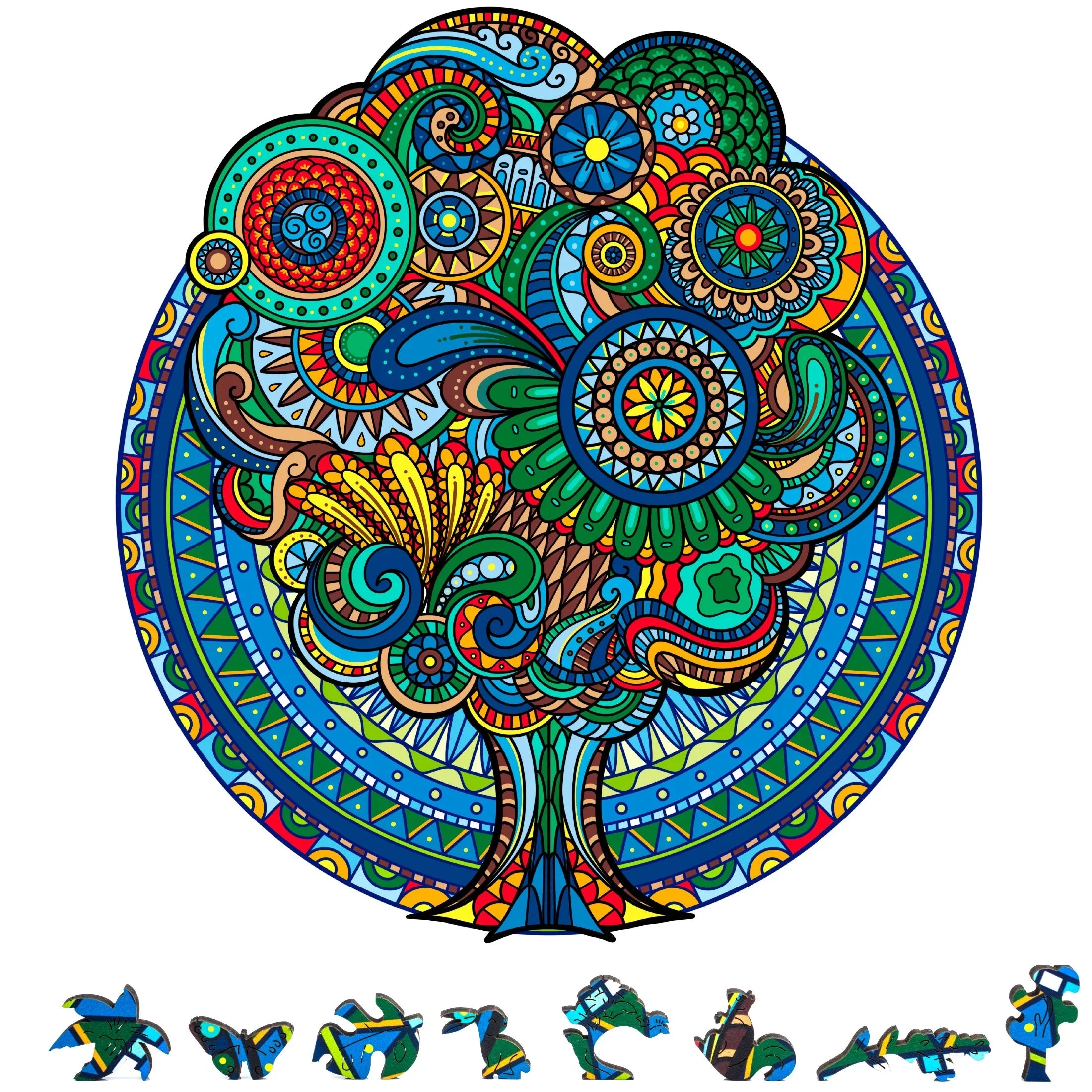 ZenChalet Floral Retro Premium Wooden Jigsaw Puzzle Adults featuring 1000 Pieces