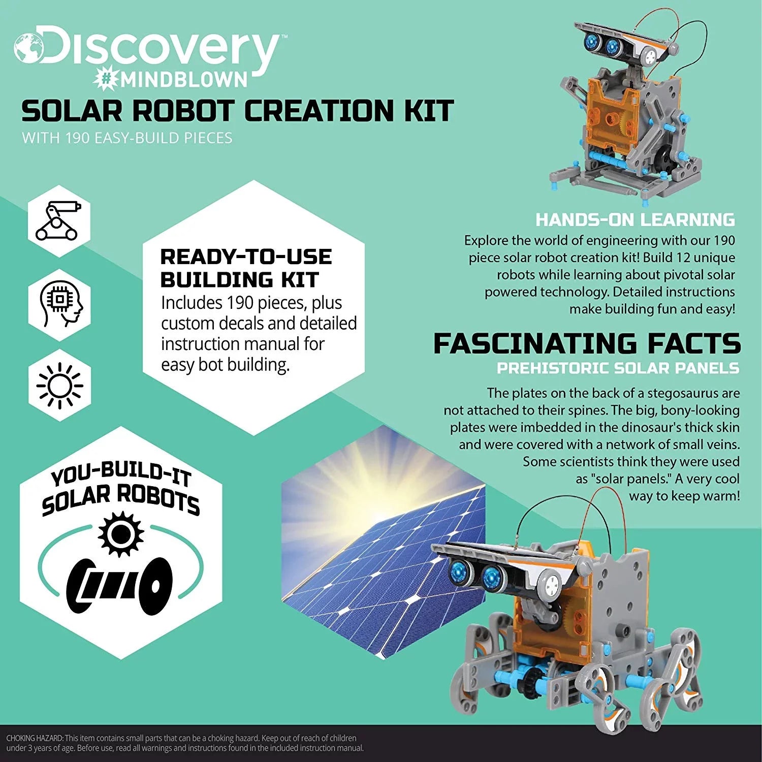 Coating Kids Mindblown STEM 12-in-1 Solar Robot