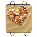GCKG Made Love Heart Of Sea Shells Starfish Beach Pet Car Seat Protection Dog Car Seat Mat Hammock Cargo Mat Trunk Mat For Cars Trucks and SUV 54x60 inches