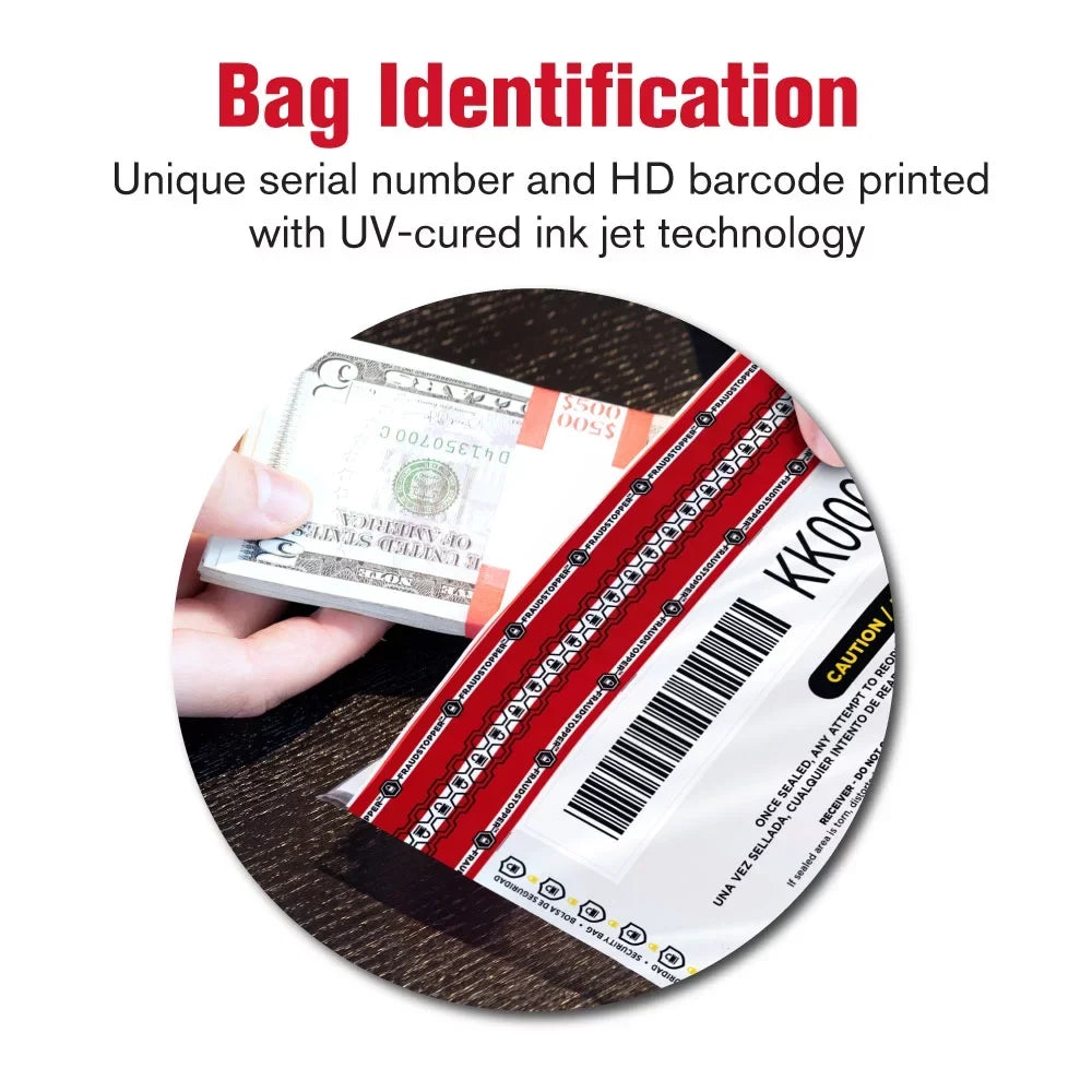 MMF 2362010N06 Bag Tamperevident Deposit - 9 X 12 Inches - White