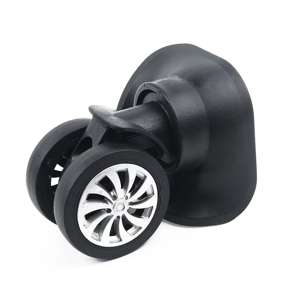 Yuri 4 Set Replacement Luggage Suitcase Wheels Swivel Universal Wheel Black