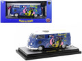 1960 Volkswagen Delivery Van Blue Metallic w/White Top "Maui and Sons" Ltd Ed to 6550 pcs 1/24 Diecast Model Car by M2 Machines