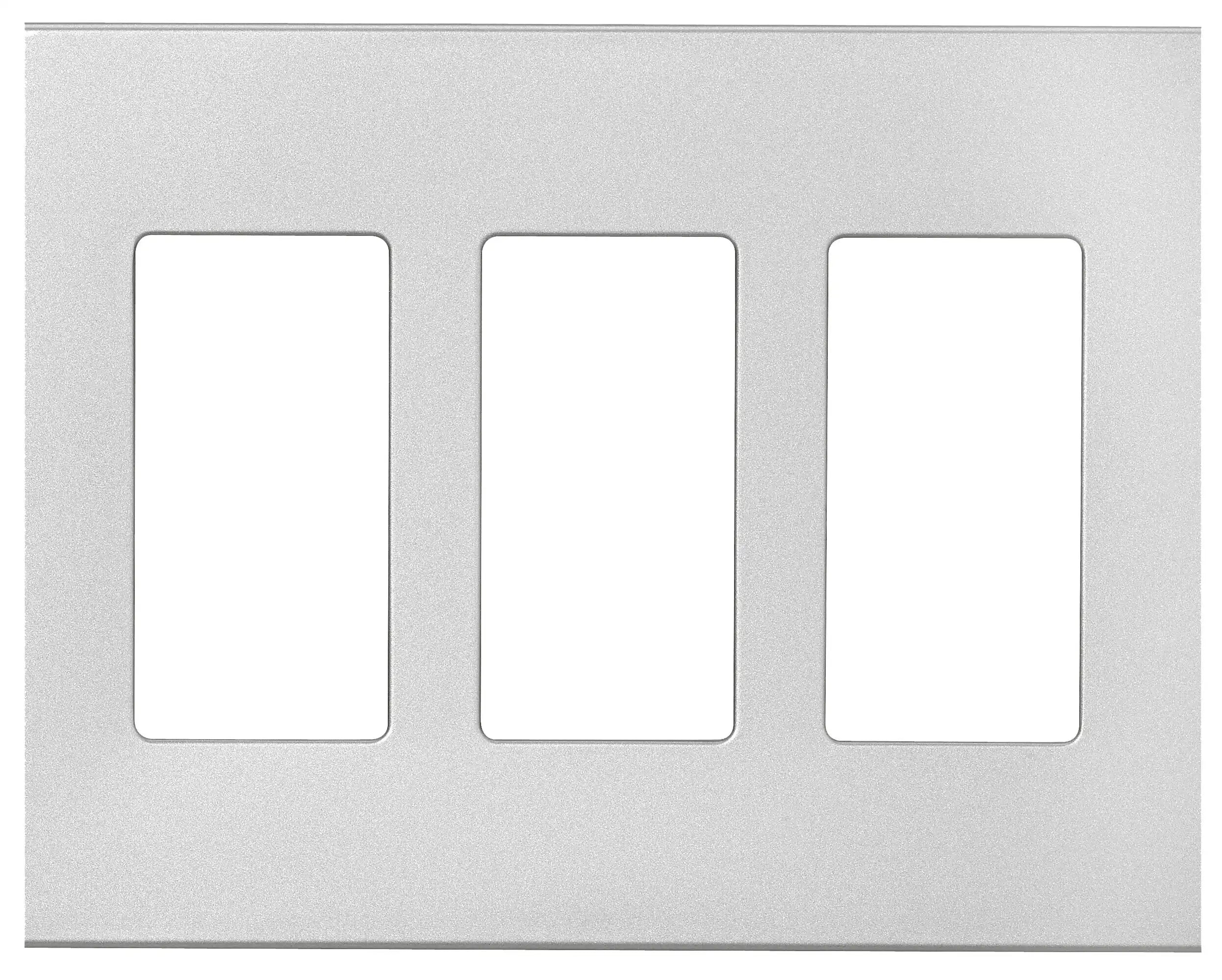 Eaton Wiring Devices PJS263SG-SP-L PJS Wallplate, 4.87 Inch Length, 6-3/4 Inch Width By 3 -Gang, Polycarbonate, Silver Granite