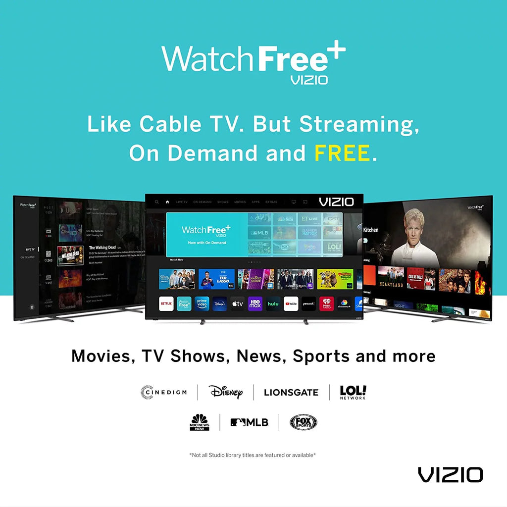 VIZIO 24-inch D-Series Full HD 1080p Smart TV (D24f) with AirPlay and Chromecast Built-in, Screen Mirroring, Voice Control, & 150+ Free Streaming Channels Bundle with Cable Ties and Microfiber