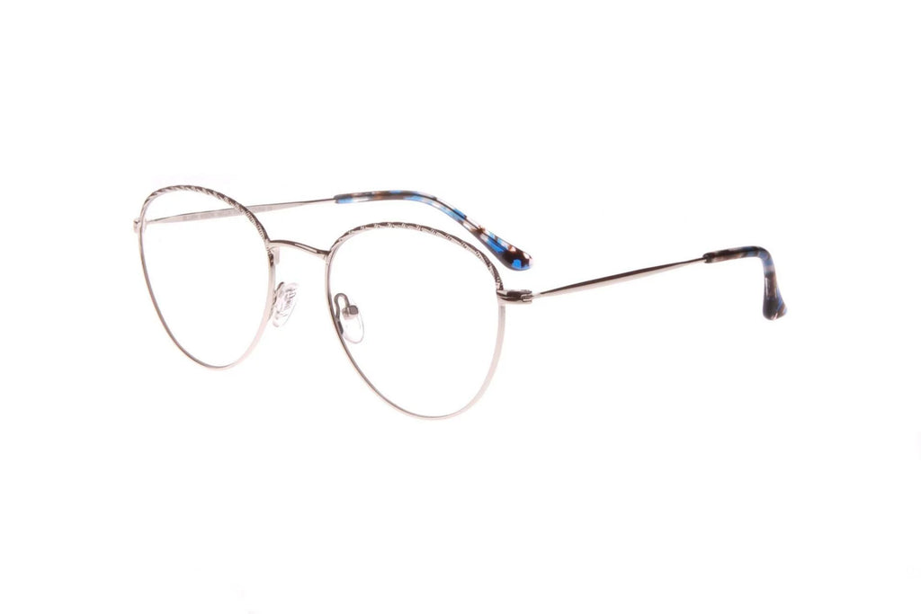 New Designer Inspired BLUSH Silver NELLA Eyeglasses 52mm with Case