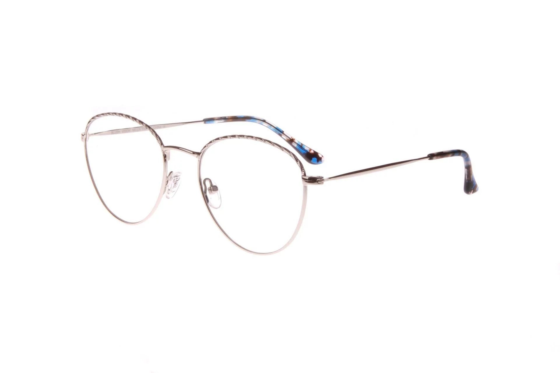 New Designer Inspired BLUSH Silver NELLA Eyeglasses 52mm with Case