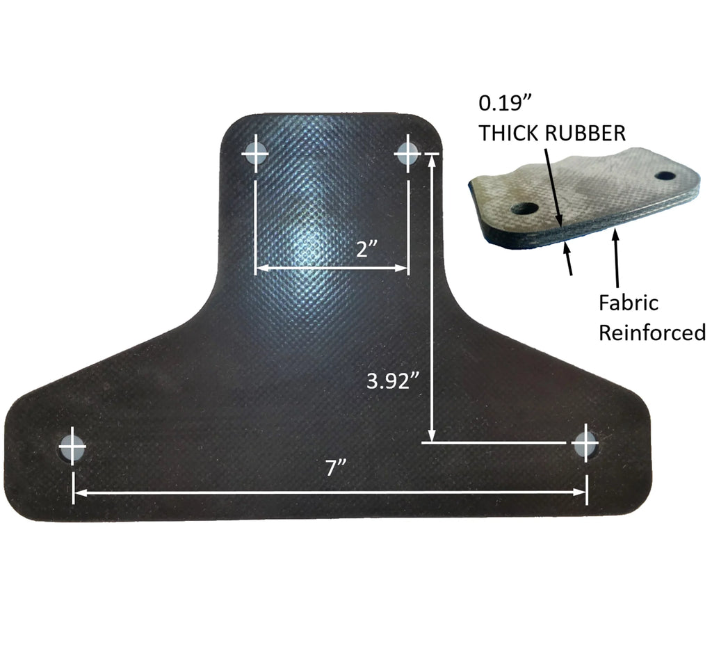 SurePlate TM Trailer/Truck EM16001 Rubber License Plate Holder Bracket, Economy-Max