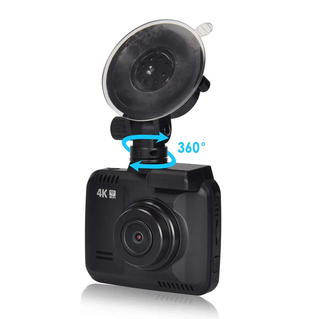 Iseebiz Dash Cam Built-in WiFi GPS, 2160P 24FPS Driving Recorder Car Dashboard Cam, App View, Novatek Chip, WDR, G-Sensor, Motion Detect, 150° Wide Angle, Loop Record, Parking Mode