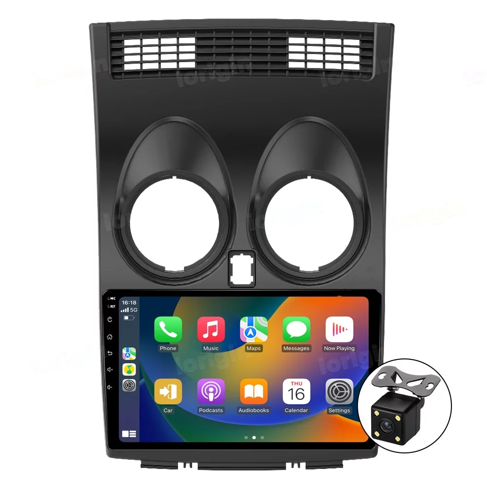 9" Android 12 Car Stereo Radio GPS CarPlay Nissan Qashqai 1 J10 2006-2013 2+32G with Spare Camera