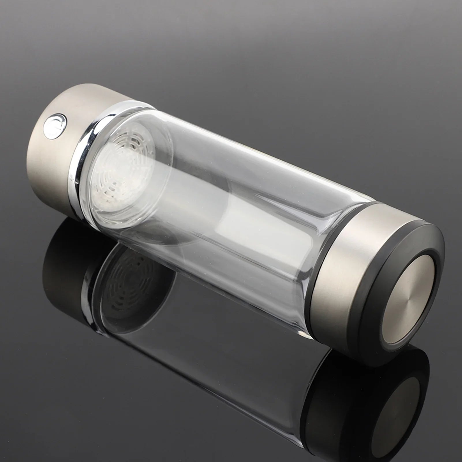Dekaim Hydrogen Bottle, USB Charging Rich Hydrogen Water Purifier Filter Glass Bottle Portable Lonizer Cup