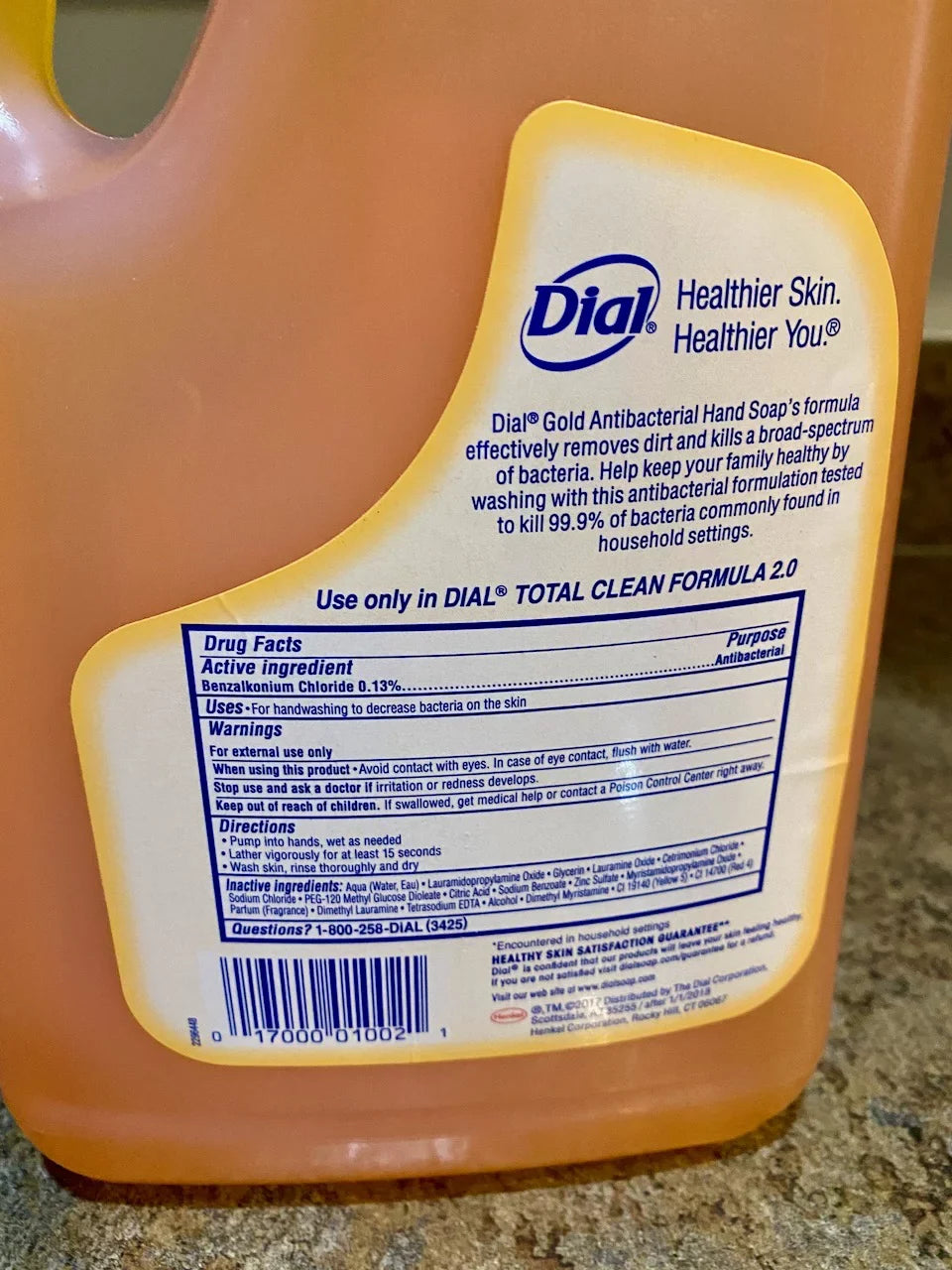 Dial Liquid Hand Soap, Gold, 1 Gallon