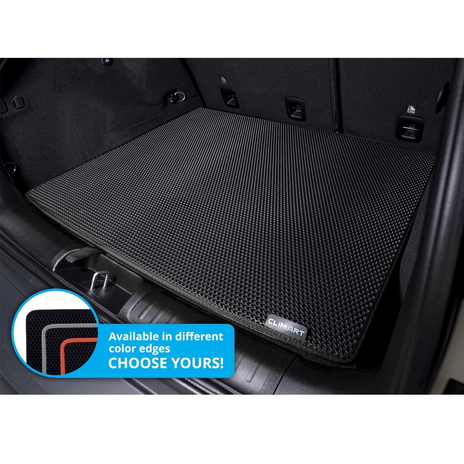 CLIM ART Cargo Liner Jeep Cherokee 2019-2023 Custom Fit Trunk Mat, with Honeycomb Dirtproof & Waterproof Technology - All-Climate, Heavy Duty, Anti-Slip Cargo Liner, Luggage - FL01114031