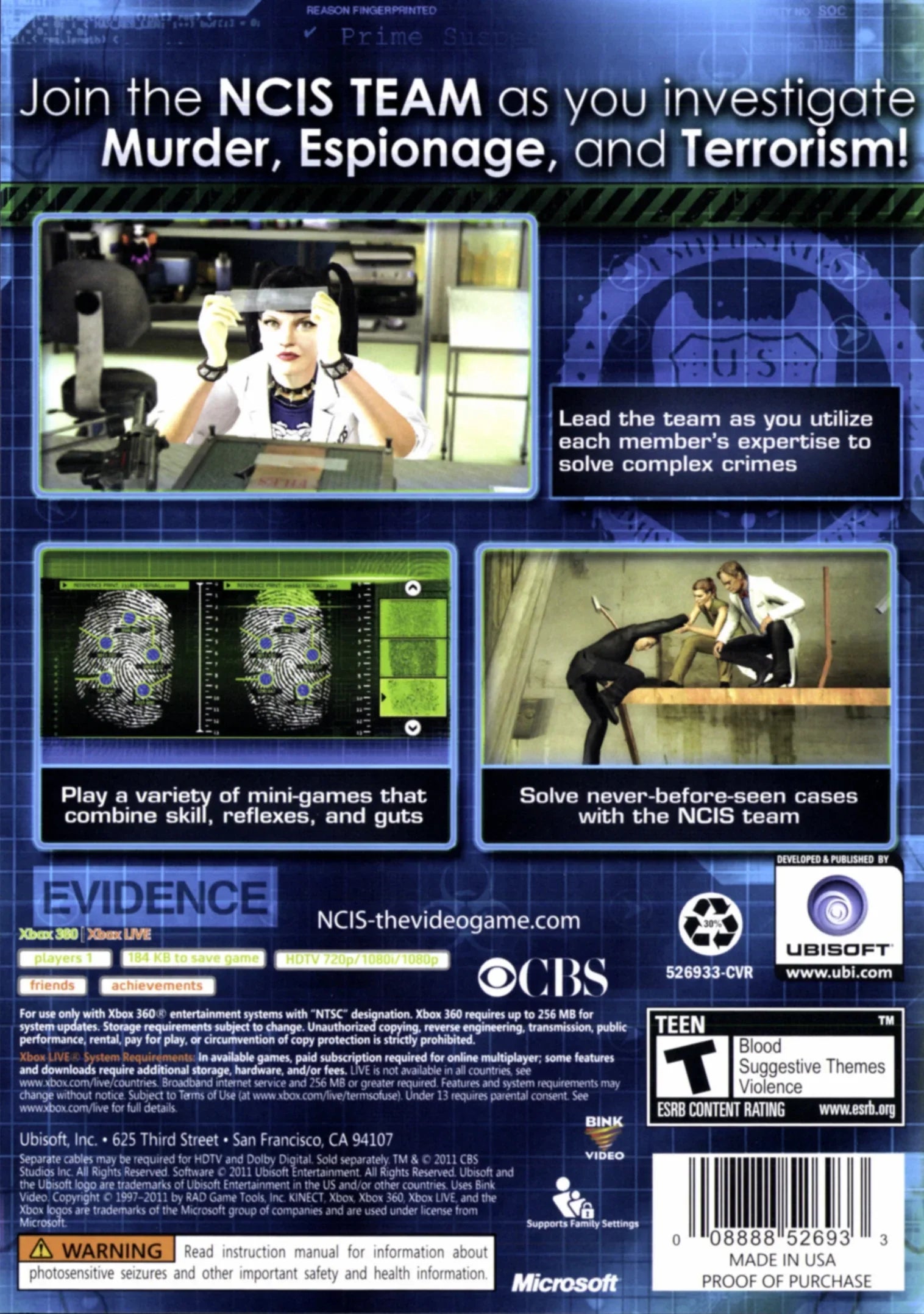 NCIS Based On The TV Series - Xbox 360